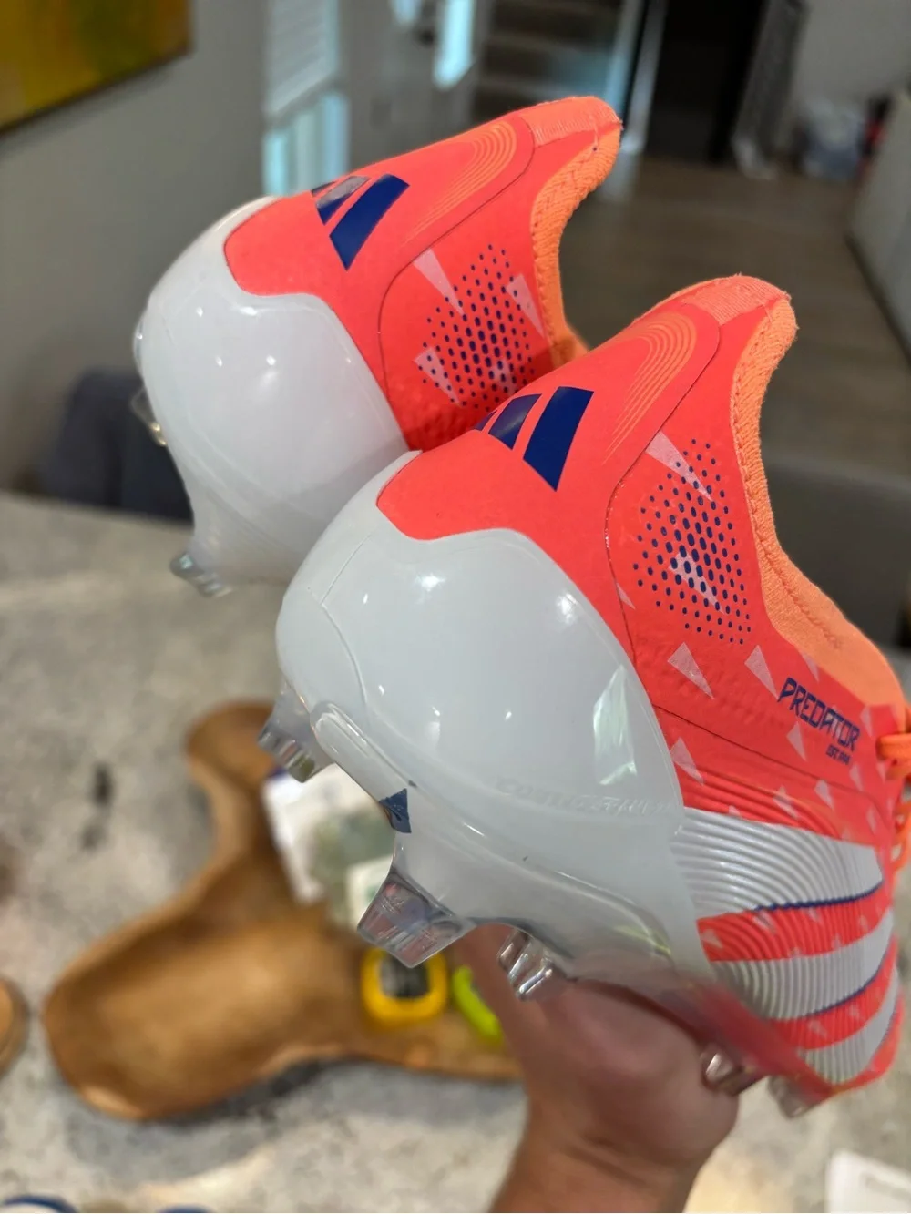 adidas Predator Elite FG Men’s Size 10 Soccer Cleats Coral Blaze Pack | JI1083